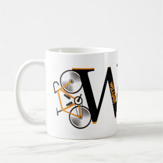 道路サイクリングレター名 コーヒーマグカップ