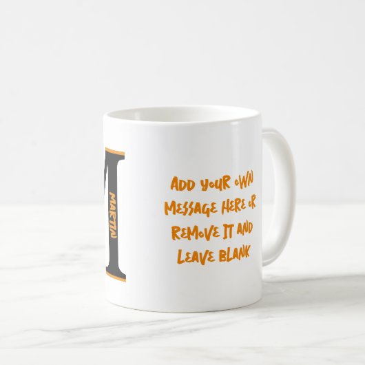 道路サイクリングレター名 コーヒーマグカップ (正面右)