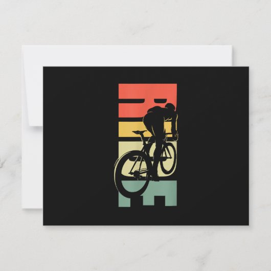 道路サイクリング自転車サイクリング 出欠カード (正面)