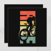 道路サイクリング自転車サイクリング 招待状 (正面/裏面)