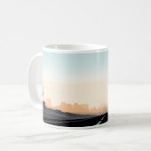 道路シンプルの電柱の写真 コーヒーマグカップ (正面左)