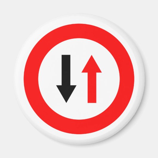 道路シンボルや象徴製品&デザイン! マグネット (正面)