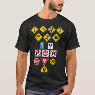 道路シンボルや象徴、キッズギフト Tシャツ