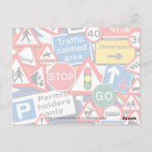 道路シンボルや象徴 ポストカード (裏面)