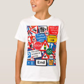道路シンボルや象徴 Tシャツ (正面)