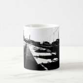 道路トラックの地上図 モーフィングマグカップ (中央)