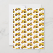 道路ローラー子供の建設トラックの子供向け ノートカード (裏面)