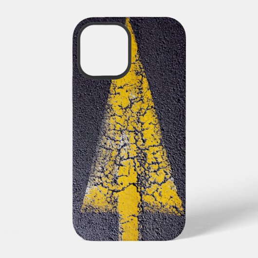 道路上のひび割れた黄色の矢印 Case-Mate iPhone カバー (裏面)