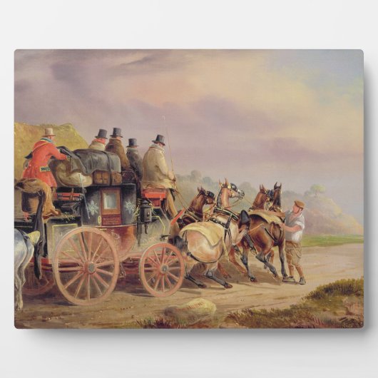 道路上のメールコーチ： 'Quicksilver' Devonp フォトプラーク (正面)