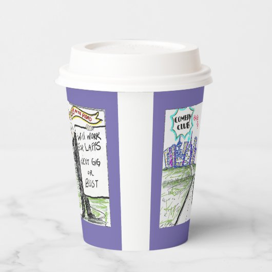 道路上の公式BTS 紙コップ (左)