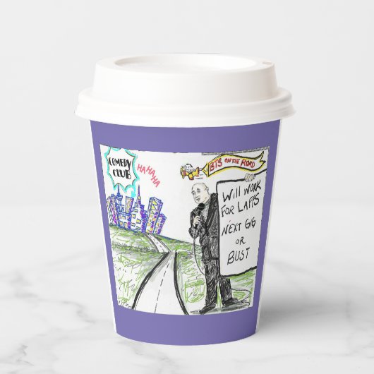 道路上の公式BTS 紙コップ (正面)