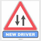 道路上の新しいドライバー（車警報） シール (シート)