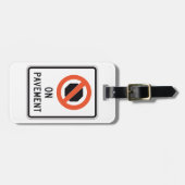 道路上の標識の荷物タグ ラゲッジタグ (正面横)