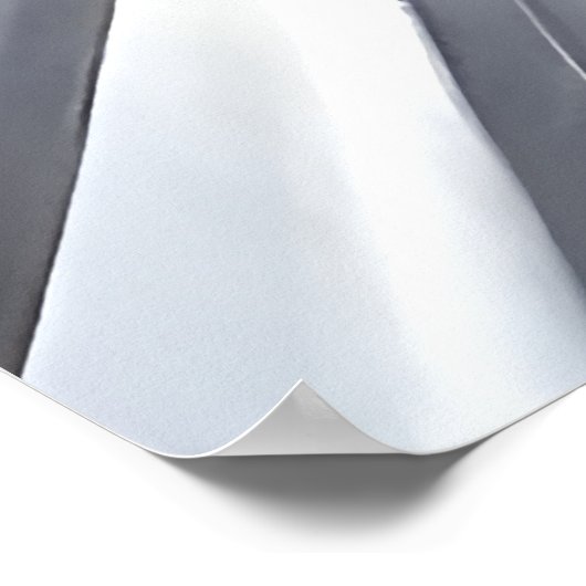 道路上の赤いスポーツカー | AIアートポスター ポスター (角)