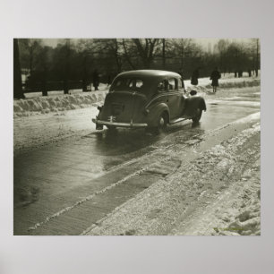 道路上の車 ポスター