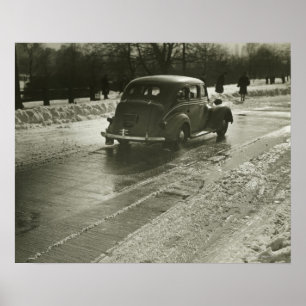 道路上の車 ポスター