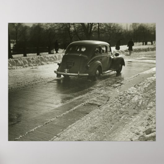 道路上の車 ポスター (正面)