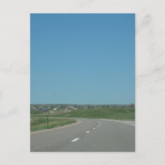 道路上 ポストカード (正面)