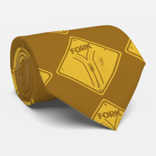 道路交通標識おもしろいの分岐点 ネクタイ