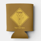 道路交通標識おもしろいの分岐点 缶クーラー (裏面)