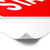 道路交通標識を開始ストップ ポスター (角)