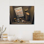 道路代理店ヘンリー・プラマー・ジオラマ – モンタナ ポスター (キッチン)