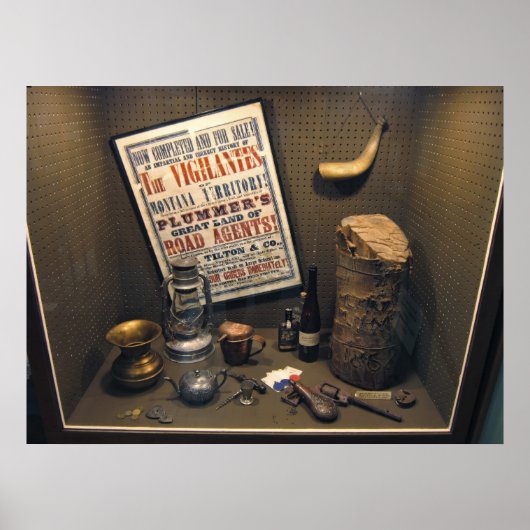 道路代理店ヘンリー・プラマー・ジオラマ – モンタナ ポスター (正面)