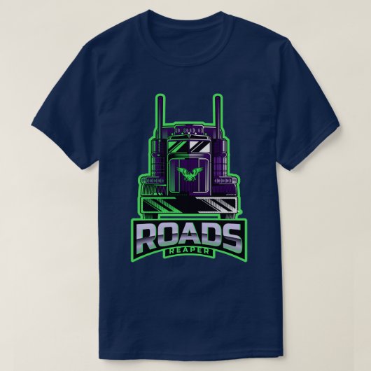 道路刈り機 Tシャツ (デザイン正面)