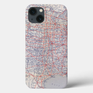 道路図米国 iPhone 13ケース
