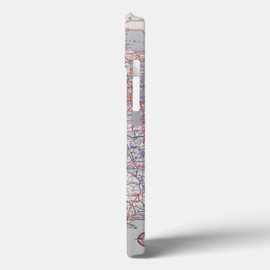 道路図米国 Case-Mate iPhoneケース (裏面 / 左)
