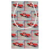 道路地図のコルベット1957 スモールペーパーバッグ (裏面)