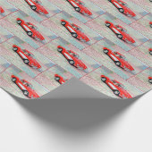 道路地図のコルベット1957 ラッピングペーパー (角)