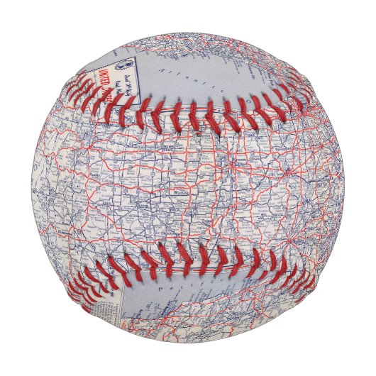 道路地図の統一された州 野球ボール (正面)