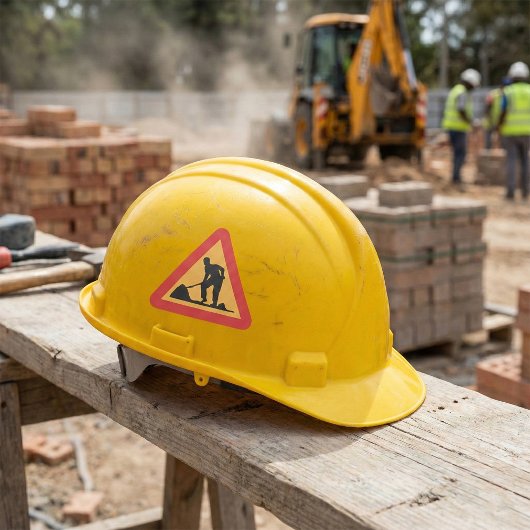 道路工事前方サイン建築ゾー警告ン スクエアシール