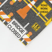 道路建築シンボルや象徴 フリースブランケット (角)
