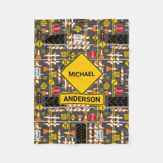 道路建築シンボルや象徴 フリースブランケット (正面)