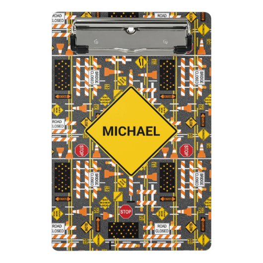 道路建築シンボルや象徴 ミニクリップボード (正面)