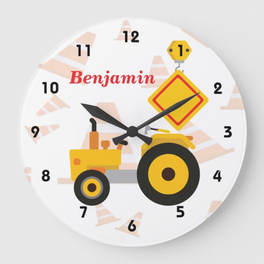 道路建築 ラージ壁時計 (正面)