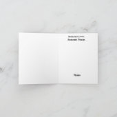 道路建設シルエットクリスマスカード カード (内部)