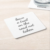 道路撮影されていない紙コースター スクエアペーパーコースター (アングル)