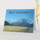 道路旅行の引退 カード (黄色い花)