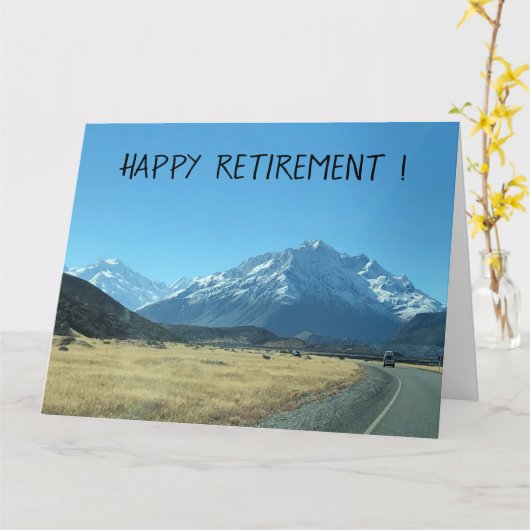 道路旅行の引退 カード (黄色い花)