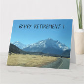 道路旅行の引退 カード (正面)