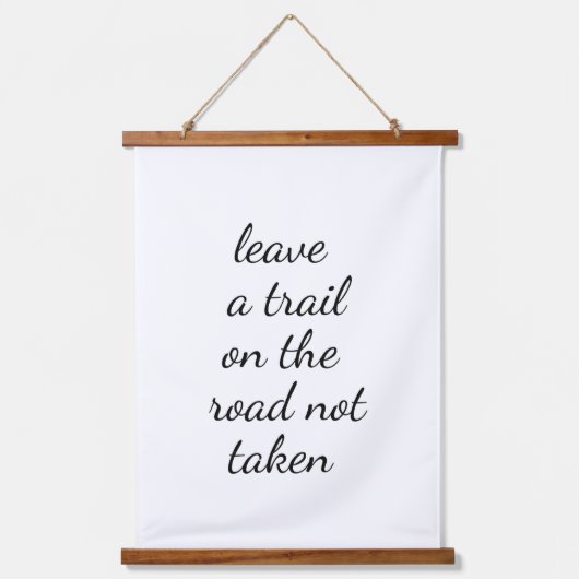 道路木材の上に壁のタペストリー取らない 吊り下げ型タペストリー (正面)