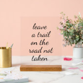 道路未踏アクリル標識 アクリルサイン (ウェディング)