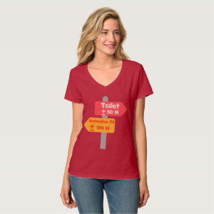 道路標識がプリントされたおもしろTシャツ Tシャツ