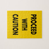 道路標識に注意を払って進む ジグソーパズル (横)