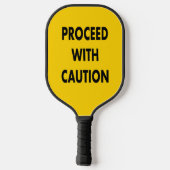 道路標識に注意を払って進む ピックルボールラケット (裏面)