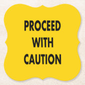 道路標識に注意を払って進む ペーパーコースター (正面)