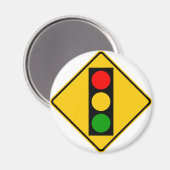 道路標識の前方の信号 マグネット (正面/裏面)